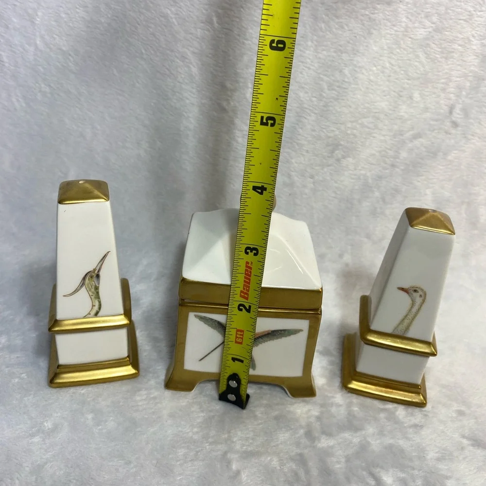 Vintage Villeroy & Boch Classic Collection Charleston Birds Salt/Pepper Sugar - Picture 13 of 14